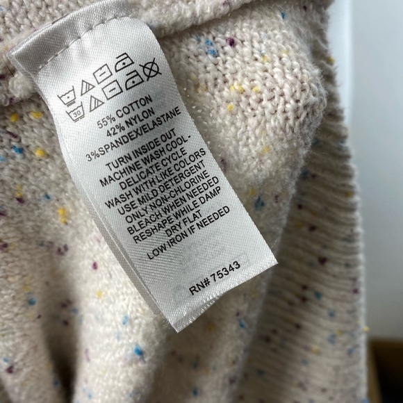 Ruby Moon Textured Speckled Soft Stretchy Cowlneck Knit LongSleeve Sweater Small - Picture 7 of 11